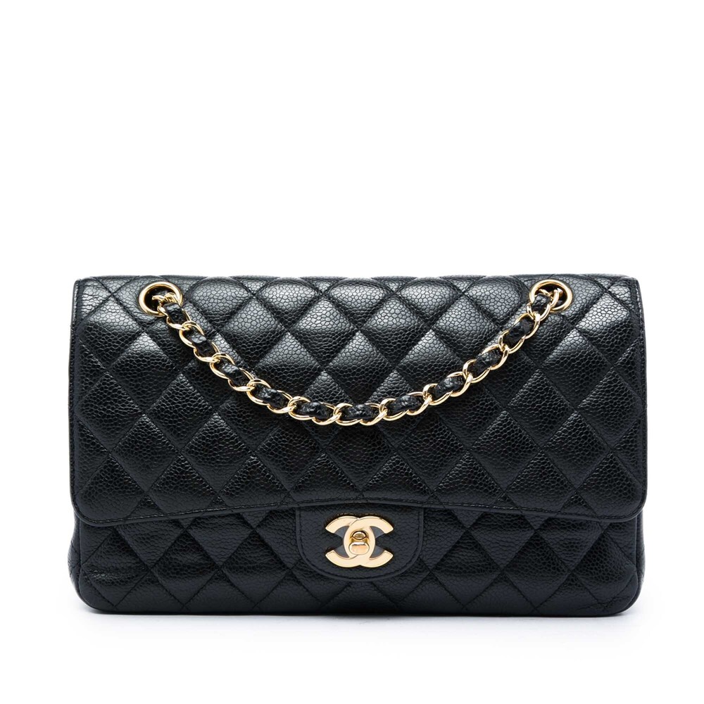 Pre-Loved Chanel Medium Classic Caviar Double Flap